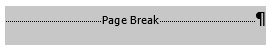 adding page break break