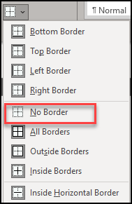 No border image