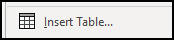 Insert table button