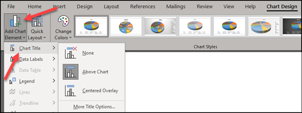 Add chart element