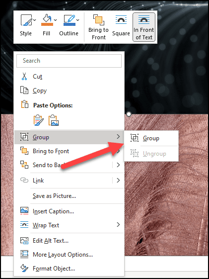 Selecting goup images