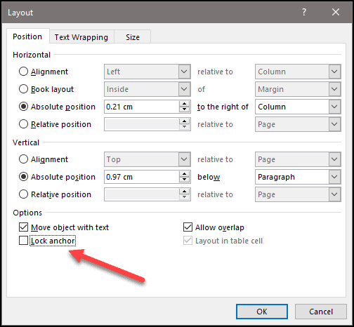 Layout Options