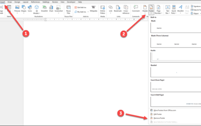 How to Remove a Footer in Word