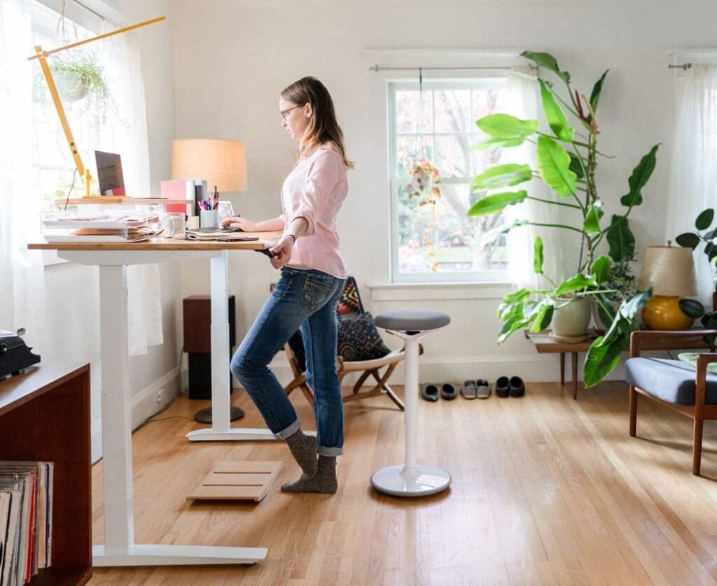 Fully Jarvis Standing Desk Natural Bamboo Top